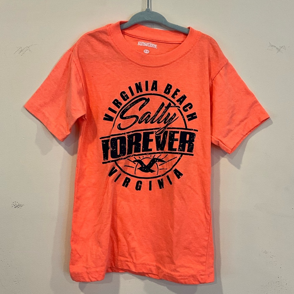 Kids Orange Virginia Beach short sleeve t-shirt size 2-4